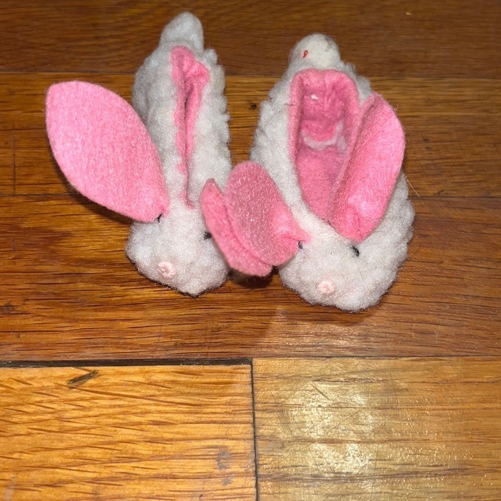 American girl doll bunny ear slippers